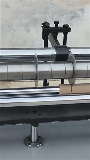 Automatic multi blades paper tube recutting machine #papertubemachine #papertube