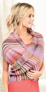 Multiway Wrap | Knitting Patterns | Let's Knit Magazine