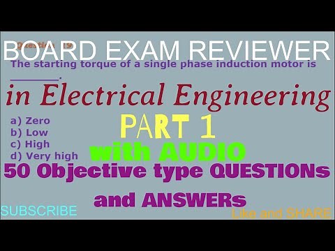 REE|| Exam Reviewer in Electrical Engineering(50 MCQs and Answers) Part 1 reupload with audio