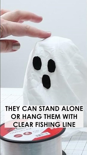 👻 DIY hanging Ghosts for Halloween