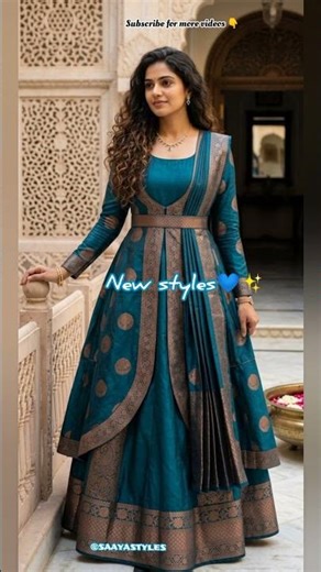 saree Transformation💙✨into 4 new styles➡️🌼🔥 #saree #fashion #creativestyle #saayastyles