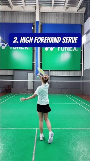 4 types of badminton serves