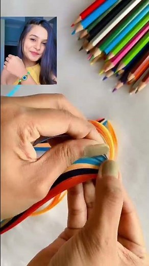DIY Rakhi 😱(6) #crafteraditi #youtubepartner #shorts #youtubeshorts #diy #rakhimaking ‪@CrafterAditi‬