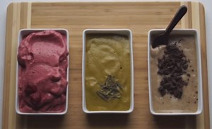 Here's Three Easy Ways to Make Vegan Ice Cream [Raspberry, Green Tea, & Chocolate Chip] (VIDEO) - One Green Planet