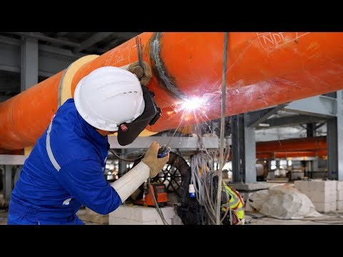Pipe repairing 5g welding position