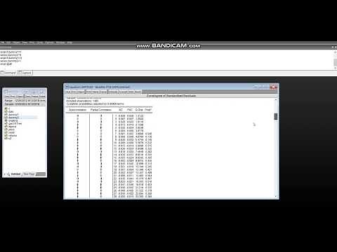 Video 13 Estimating and interpreting GJR-GARCH (1,1) model on Eviews