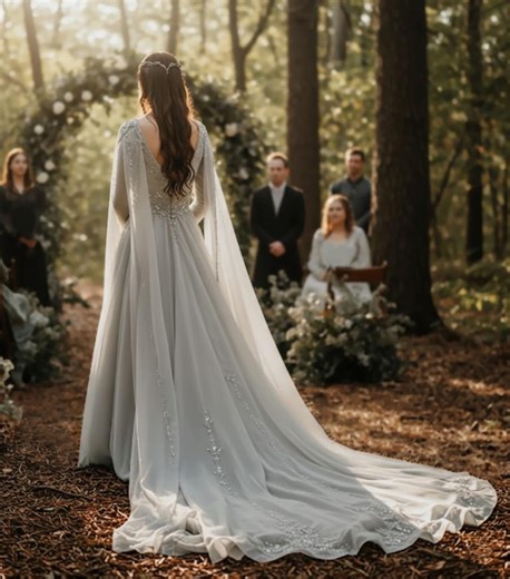 Custom Elvish Wedding Gown: Medieval Theme Dress - Etsy Australia