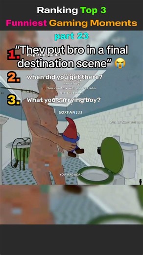 Ranking Top 3 Funniest Gaming Moments 😂