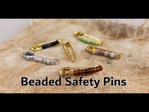 Beaded Safety Pins