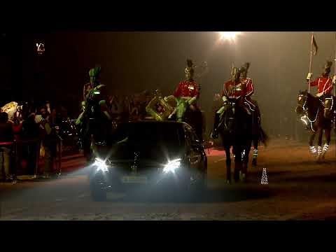 President Droupadi Murmu presents the President’s Standard of Bodyguard at Rashtrapati Bhavan