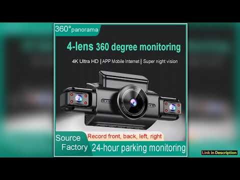 4K 4CH Hidden Dash Cam with APP Night Vision Motion Detection 247 Parking Monitor GSensor Loop Reco