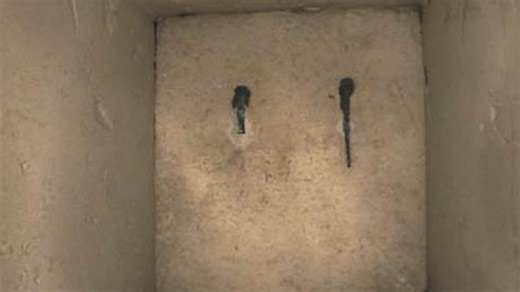 A robot looked behind a sealed pyramid door - it found something else