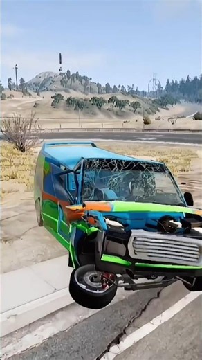 MBG modified truck turns into smashed chicken 😱 #beamngdrive #beamng
