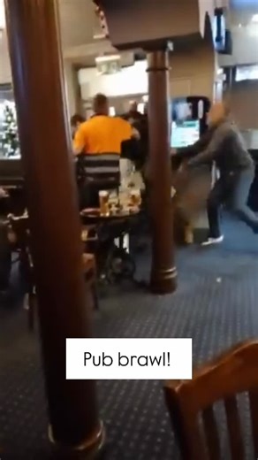 @trendingorjustfunny on Instagram: "Pub brawl! #fight #fighting #pub"