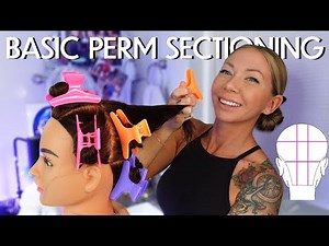 how to section for a 9 section state board perm wrap