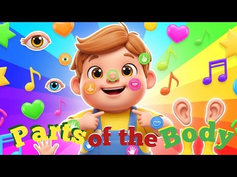 "Parts of the Body Song | Learn Body Parts | Kids Rhymes & Songs 👀✋🦵