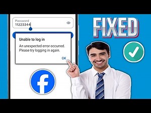 Impossible de se connecter à Facebook | Une erreur inattendue s'est produite. Veuillez réessayer
