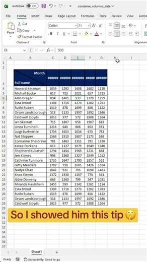 Condense your data table with this formatting hack 🤯