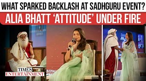 Alia Bhatt faces backlash over Sadhguru interaction: Viral clip sparks 'attitude' debate