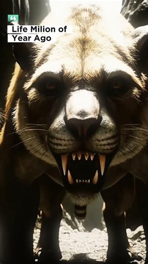 Homo habilis was attacked by a lion #HumanEvolution #PrehistoricLife #EarlyHumans #AncientEarth