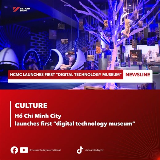 Hồ Chí Minh City has launched its first digital technology museum - The Contemporary Art Exhibition House, becoming Việt Nam’s pioneering digital technology exhibition centre and the first of its kind in the city. Adopting modern technology, the space turns history into an immersive experience. #VietnamToday #YourwindowonVietnam #HCMC #museum #digitaltechnology #contemporaryart | Vietnam Today
