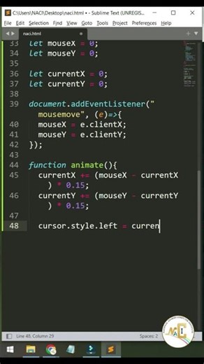Create Elastic Cursor Effect | Smooth JavaScript Animation
