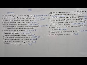 DAA most important Questions for 5 Marks Questions | daa | BCA Expert.