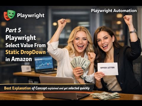 Part 5 | Playwright JS Handling Dropdown 🔥 Handle Static Dropdowns in Playwright(Amazon Automation)