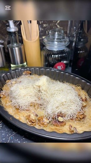 The viral Kataifi with condensed milk #shorts #viral #food Kadaifi viral me qumesht te kondensuar
