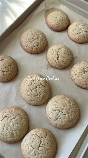 Earl Grey Cookies. Thinking about testing them with sourdough discard version next. #cookies