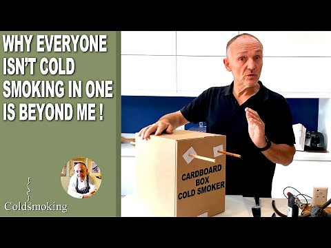 CARDBOARD BOX COLD SMOKER - How to build and use a Food Smoker