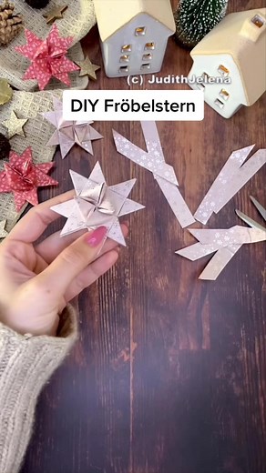 DIY Fröbelstern Tutorial | Handmade Paper Stars for Christmas Crafts