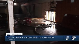 Old Coburn's building burns