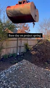 5.6K views · 19 reactions | Getting our subbase in on project spring ‍♂️ The sun out, birds singing…. Gives me such a good feeling knowing summer is near ☀️ #garden #gardeninspiration #patio #viral #reels #fyp #landscaper #landscaping #base #digger #digging #work #gardenlove #gardenideas | JBH landscapes | Facebook