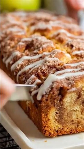 Easy Amish Apple Fritter Bread #food #recipe #cooking #foodie #applefritters #apple #applerecipe