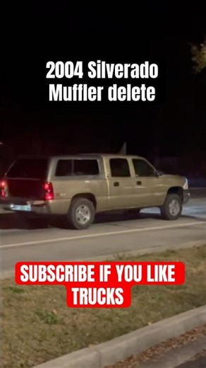 5.3 Silverado Muffler Delete Sound Test #truck #silverado #muffler #shorts