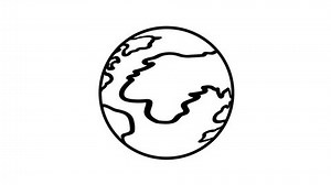 Globo terra girar ícone de linha: vídeo stock (100% livre de direitos) 3958163101 | Shutterstock