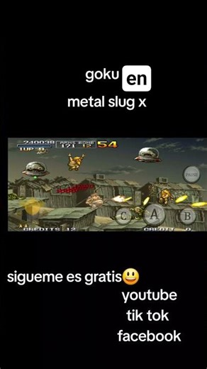 goku en metal slug x #android #nintendo #playstation #xbox #latinoamerica