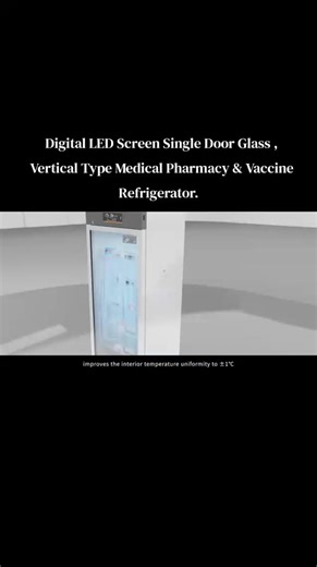 251912160101/ 251953858003. Available Digital LED Screen Single Door Glass Vertical Type Pharmacy & Vaccine Refrigerator :- ● Brand Meling ● Model YC-315 & YC-525 ● Made in 🇨🇳China A) Technical Specification:- * Capacity Volume Chamber 315 & 525 Liter * Single Glass Door * Vertical Type * Voltage 220V/50Hz * Temperature Range Min 2 °C ~Max 8 °C / 35.6 °F ~ 46.4 °F * Height 1,992 mm * Width 650 mm * Depth 673 mm B) Feature:- ※ Microcomputer digital display controller, display temperature and h