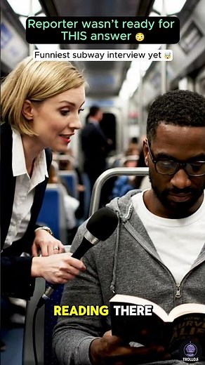 Reporter Wasn’t Ready for THIS Answer 😳 | Funny Subway Interview