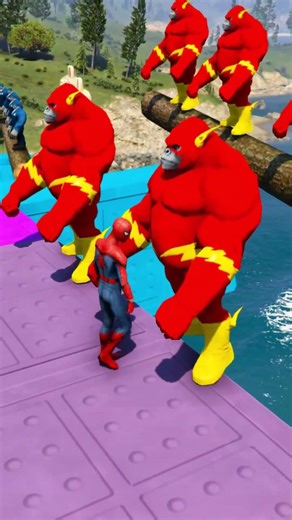 GTA 5 Spiderman Attempts Extreme Height Jump and Pays the Price Ep 251 #shorts