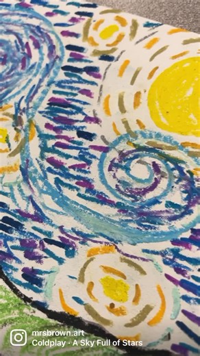 Starry Night Creations by 3rd Graders