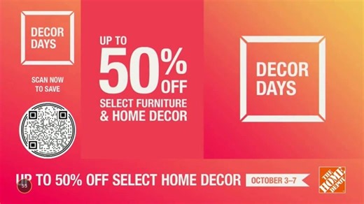 The Home Depot Decor Days TV Spot, 'For Home From Home: Up to 50% Off'