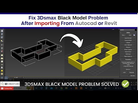 Fix 3Dsmax Black model Problem Solution #3dsmax