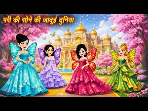 Hindi Kahani परी की सोने की जादुई दुनिया Hindi Stories || Kahaniya Cartoon || Jadui Story || Pari