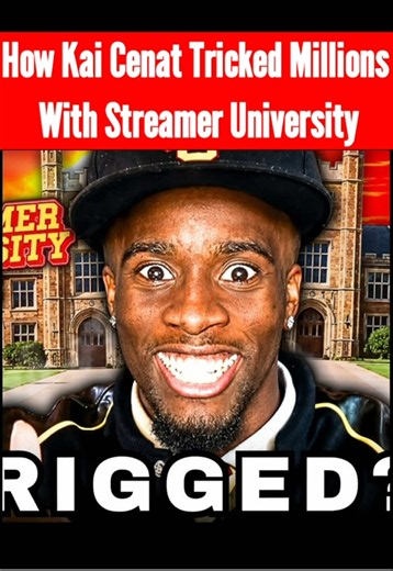 Kai Fooled Everyone With Streamer University Full video available now on my YT channel link in bio or in my story Streamer University was promised as a massive opportunity for upcoming Twitch creators to network and learn from the biggest names in the industry. However, the reality of Kai Cenat's event appears to be very different. In this video, we analyze how Streamer University functions similarly to a pyramid scheme designed to generate hype while utilizing small creators as background chara