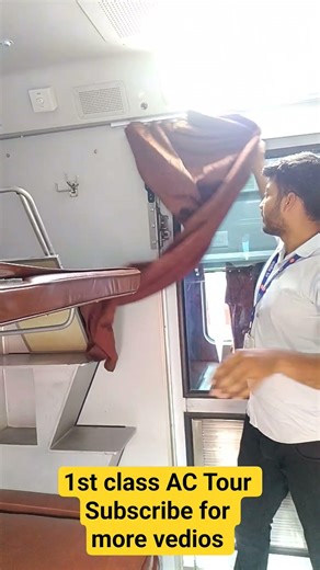 1st Class AC Tour inside the cabin #railwayrecruitment