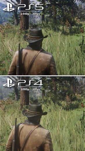 Red Dead Redemption 2 - PS4 vs PS5 #short