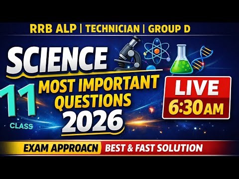 Math & Science Live 2026: Conceptual ClarityAAL🚉 Railway Exam (ALL