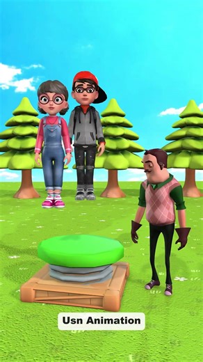 Hello Neighbor And Nick Funny Jump #scaryteacher3d